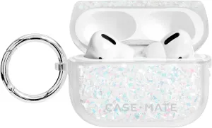 Case-Mate Protective AirPod Pro Case Cover, Soft Silicone Cover with Keychain Ring for Men and Women, Compatible with AirPods Pro, Front LED visible - Twinkle Stardust