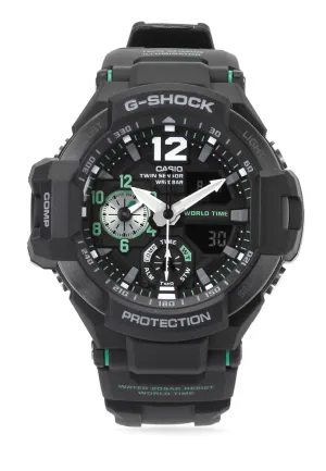 Casio G-shock GA-1100-1A3 Digital Analog Rubber Strap Watch For Men