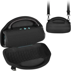 Casmilee Case for JBL Charge 6 Portable Bluetooth Speaker, Storage Bag Cover for Wireless Speakers and Carrying Strap Accessories, Holder with Adjustable Shoulder Strap (Box Only)
