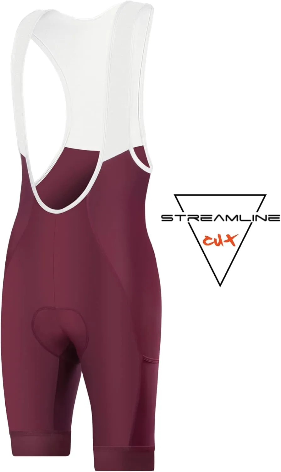 CEROTIPOLAR Cycling Bibs Men, Long Riding Pad Bicycle Biking Bib Shorts UPF50 
