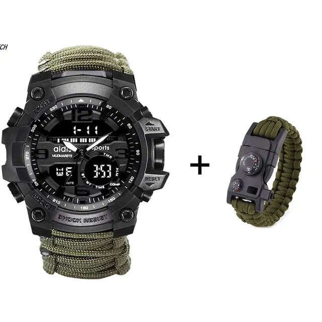Certified Watch 30M With Compass Easter discount Waterproof Military