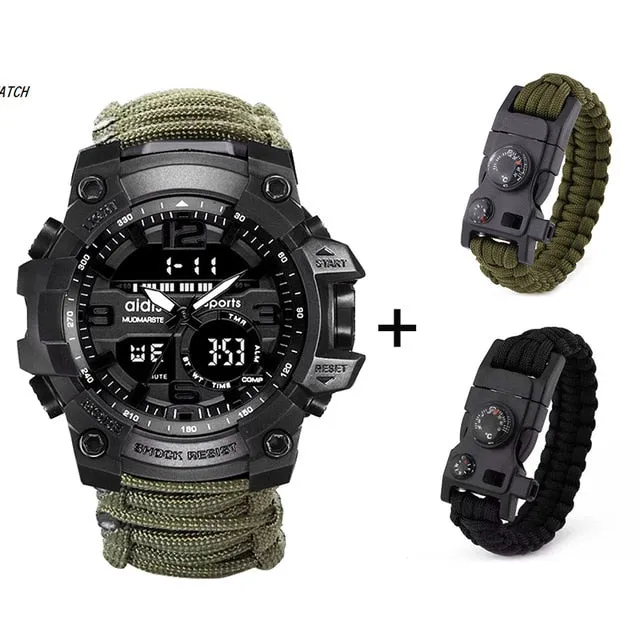 Certified Watch 30M With Compass Easter discount Waterproof Military