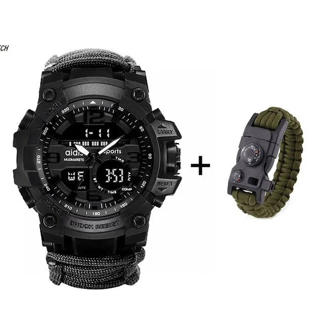 Certified Watch 30M With Compass Easter discount Waterproof Military