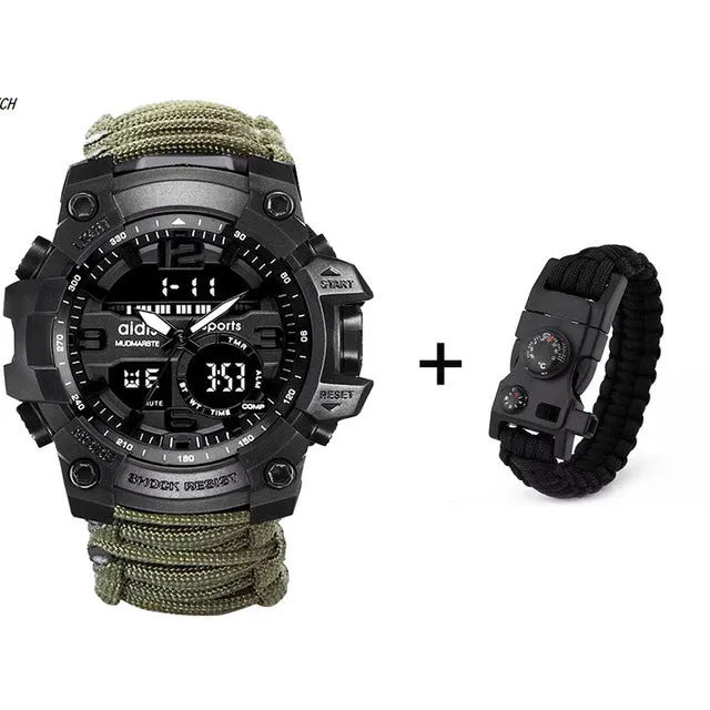 Certified Watch 30M With Compass Easter discount Waterproof Military