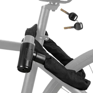 Chain Bike Lock - Heavy Duty Lock Bike | Convenient biicycle Security Chain, Bike Locking Chain, High Security Locking Supplies for Scooter Motorcycle, Cycling Anti-Theft Safety Tool