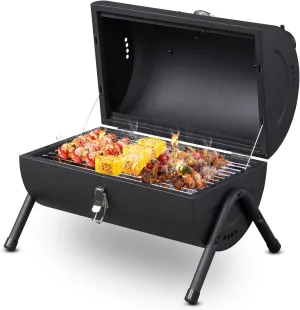 Charcoal BBQ Grill, Portable Charcoal Grill, Barbecue Grill for Outdoor Camping Backyard Party BBQ Cooking, Outdoor Barbecue