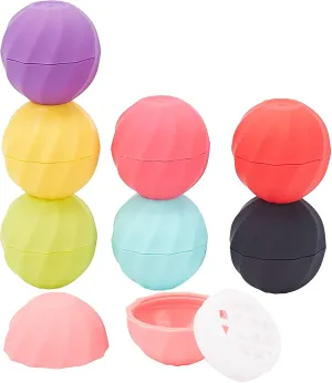 CHGCRAFT 8Sets 7ml Empty Lip Balm Sphere Containers Chapstick Tubes Screw Cap Lipstick Tubes Chapstick Holder for Lip Gloss Colorful Containers Filling Lipstick Box Refillable Lipstick Balm Tubes