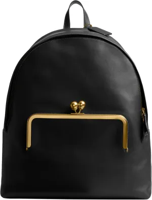Coach Women's KISSLOCK Frame Backpack, B4/Black, One Size