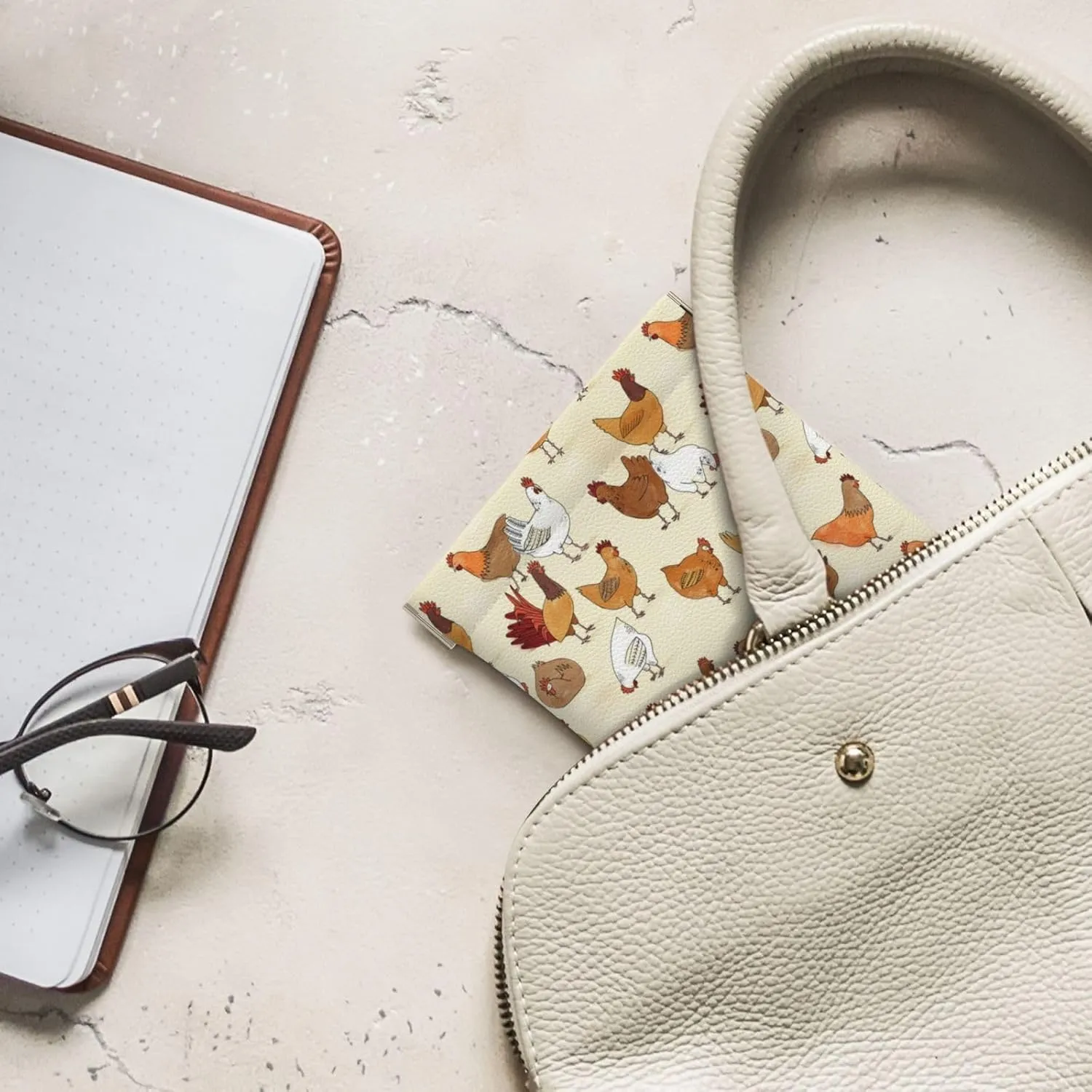 Coin Purse A Brood Of Chickens Leather Squeeze Coin Purse Mini Pouch Change Wallet Bag Gifts for Women Kids Girls Key Holder