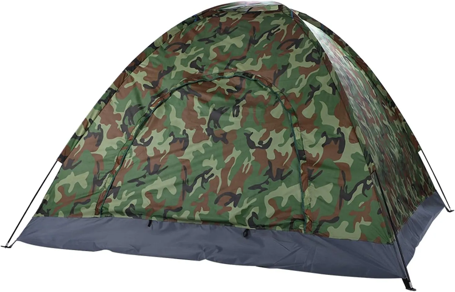 Collapsible 4 Person Camping/Beach Dome Tent Canopy with Carry Bag,Portable Outdoor Pavilion Sunshade for Hiking, Mountaineering,Fishing,Camouflage
