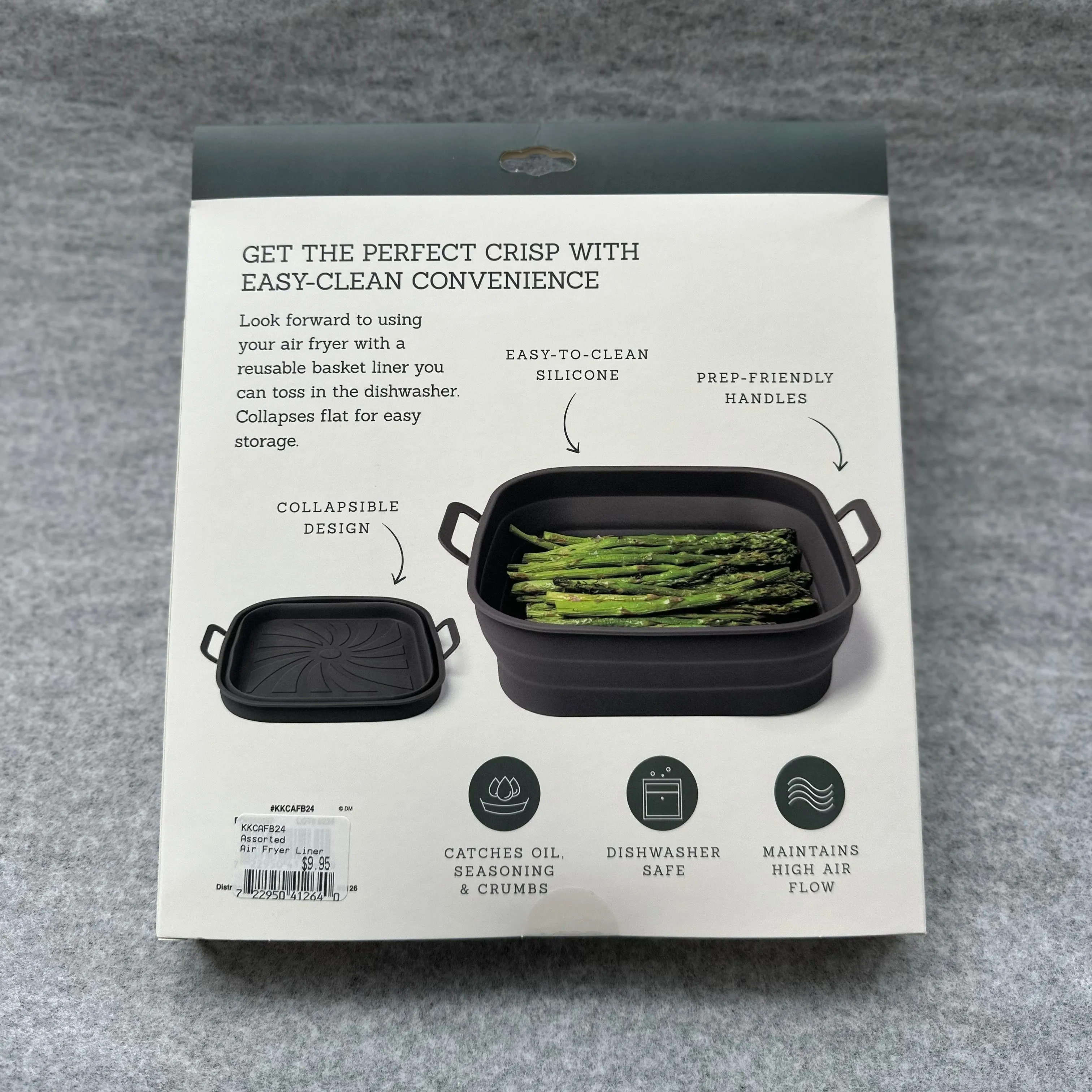 Collapsible Silicone Air Fryer Liner