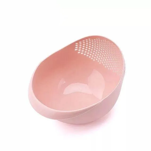 Collapsible Silicone Rice Bowl Strainer - Kitchen Drain Basket