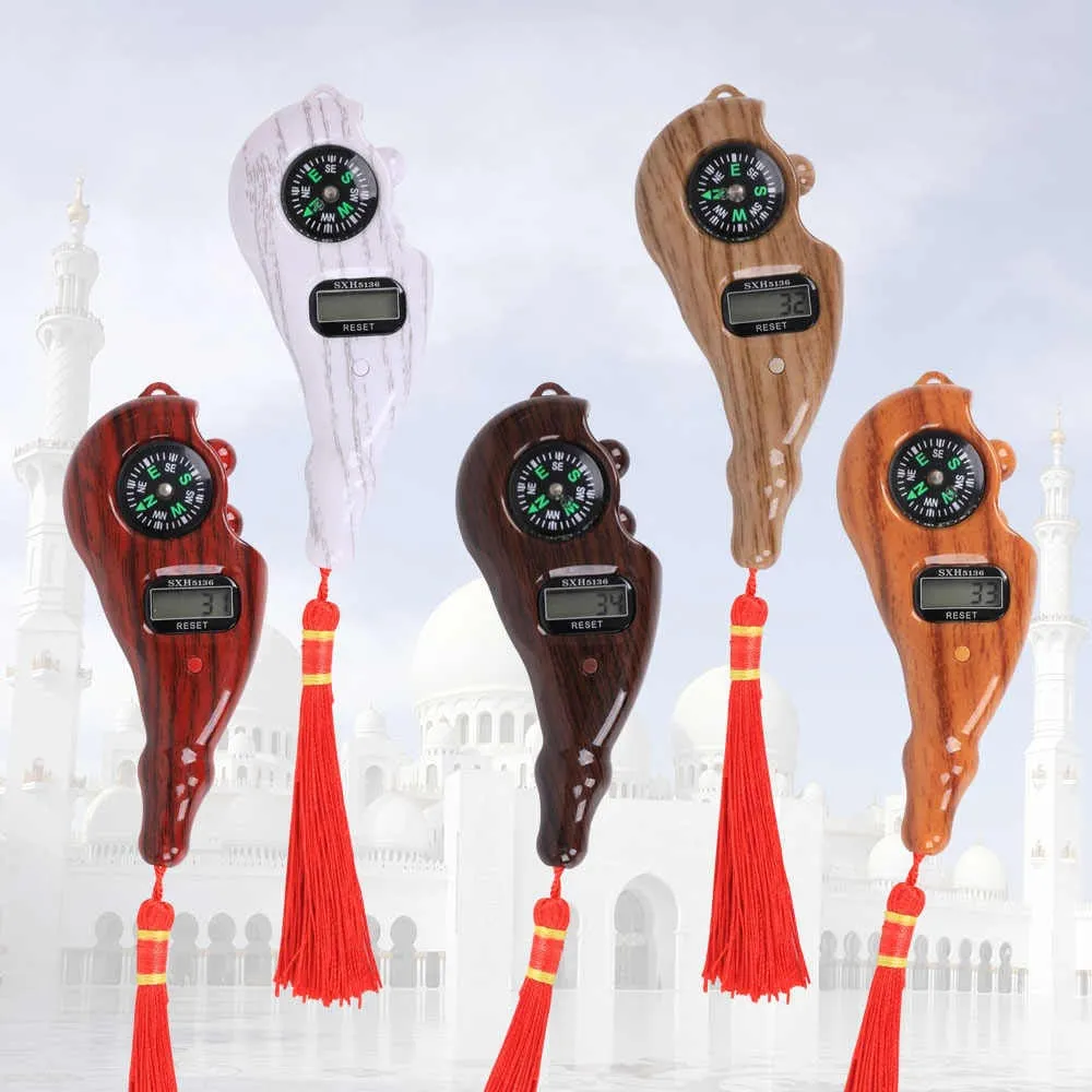 color) with Tasbeeh Finger Compass (random Qibla Digital Prayer Beads Portable Secure transactions Sale-priced and Counter Rotating Japa