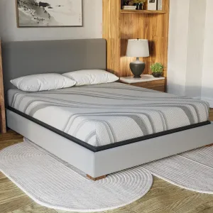 Comfortable Twin XL Memory Foam Mattress for Restful Sleep, Supportive Gel Layer for Cool Comfort, College Dorms or Guest Rooms, Gray