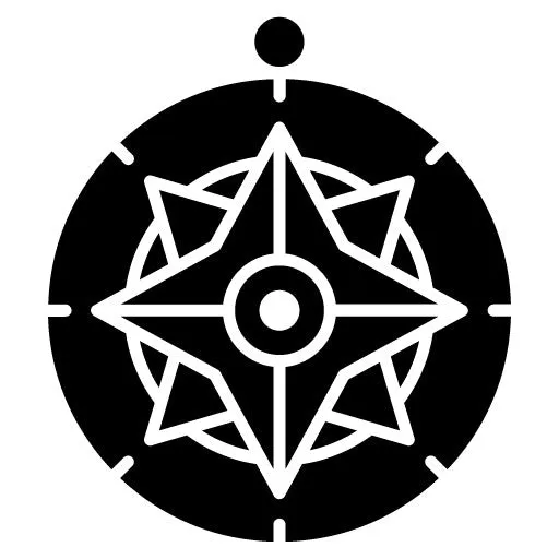 Compass Glyph Icon