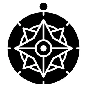 Compass Glyph Icon