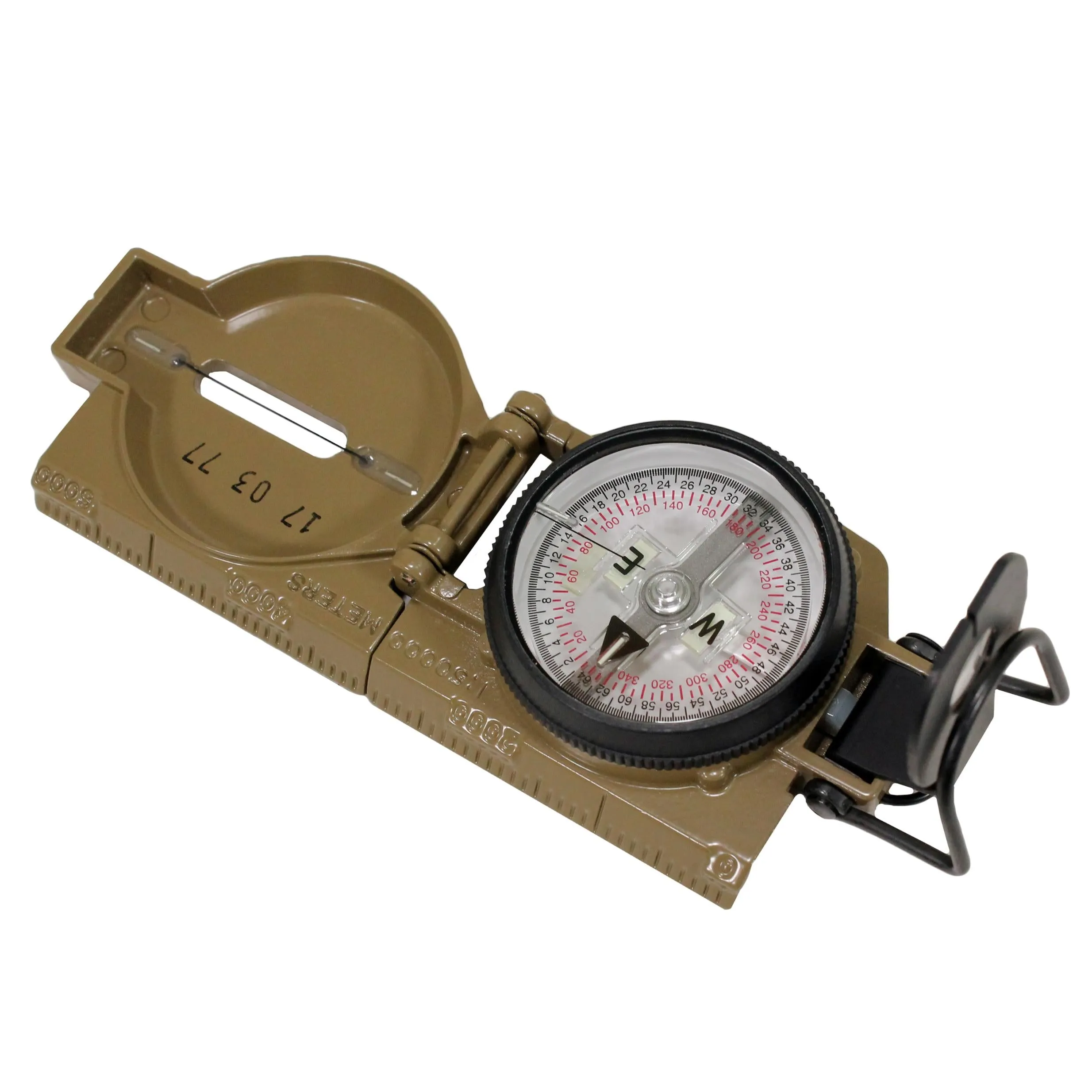 Compass, Lensatic, Tritium, Coyote Brown