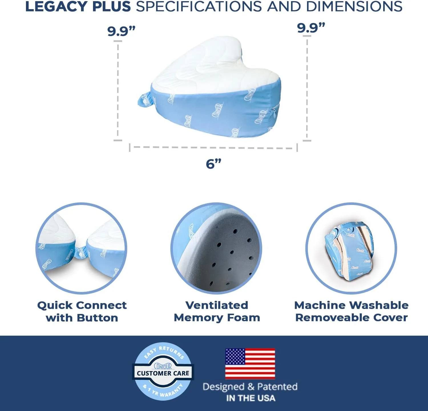 Contour Legacy Plus Leg & Knee Pillow