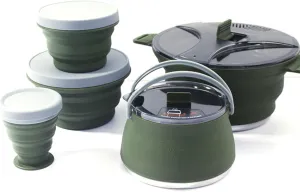 Cookware pan Folding Pot Set Portable Cooking Set Collapsible Cookware Set Outdoor Camping Cookware Set Compact