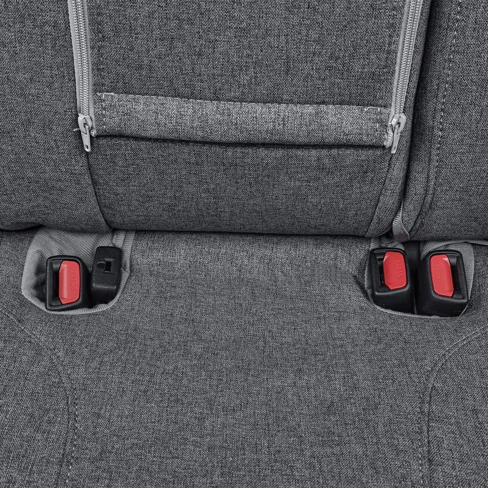 coverdream Forester Seat Covers Custom Fit for 2019-2023 2024 Subaru Forester Seat Covers,Full Coverage,Airbag Compatible Polyester Car Seat Protector (Full Set,Gray)