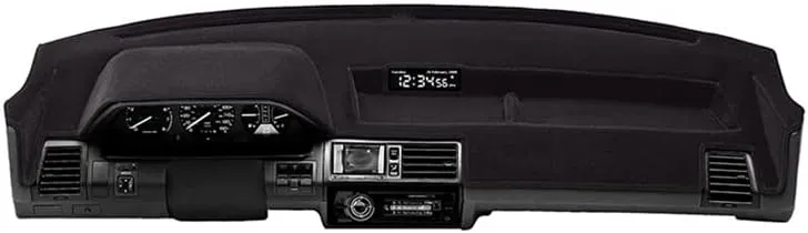 Coverking Dash Cover Mat Pad Custom Designed for Select Acura RSX Dashboards: Velour Material, Black