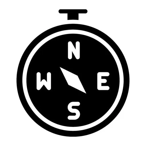Cruise Compass Glyph Icon
