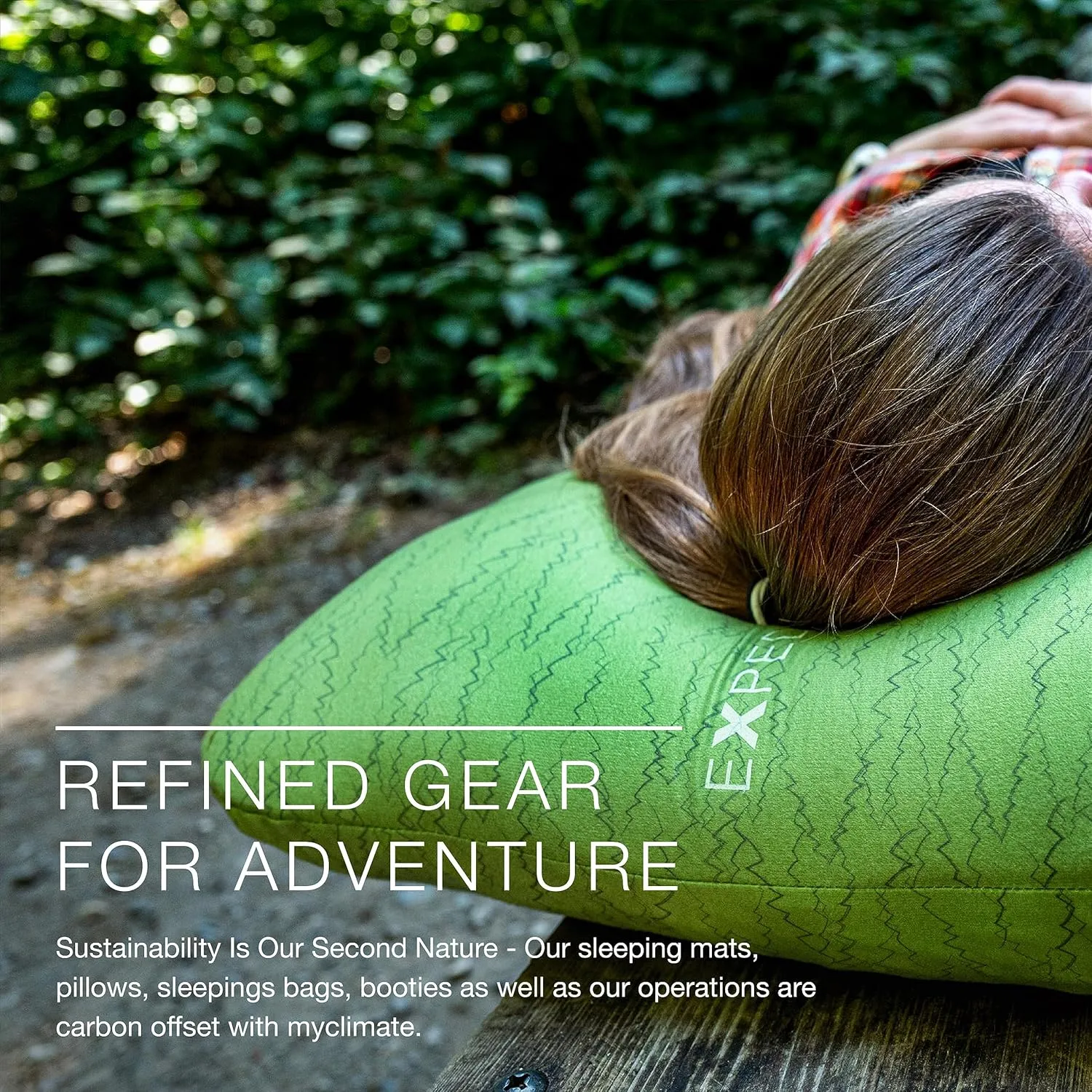 DeepSleep Pillow | Soft & Super Plush Camping Pillow | Ergonomic Pillow | Soft Camping Pillow, Cypress, Medium