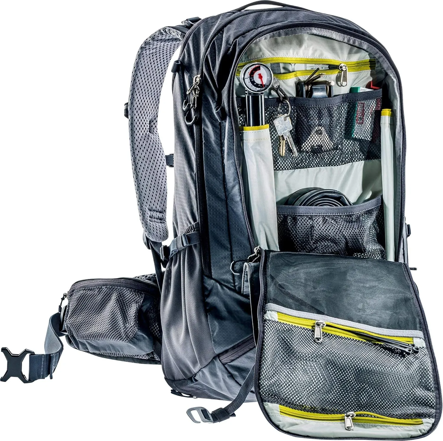 Deuter Unisex – Adult's Trans Alpine Pro 28 Bicycle Backpack, Black (Black Graphite), 28l