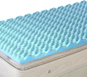 DMI Foam Mattress Topper, Egg Crate Foam Pad, Mattress Pad and Bed Topper for Support, Air Circulation, Pressure Relief and Weight Distribution, Twin Size Mattress, 33 x 72 x 3