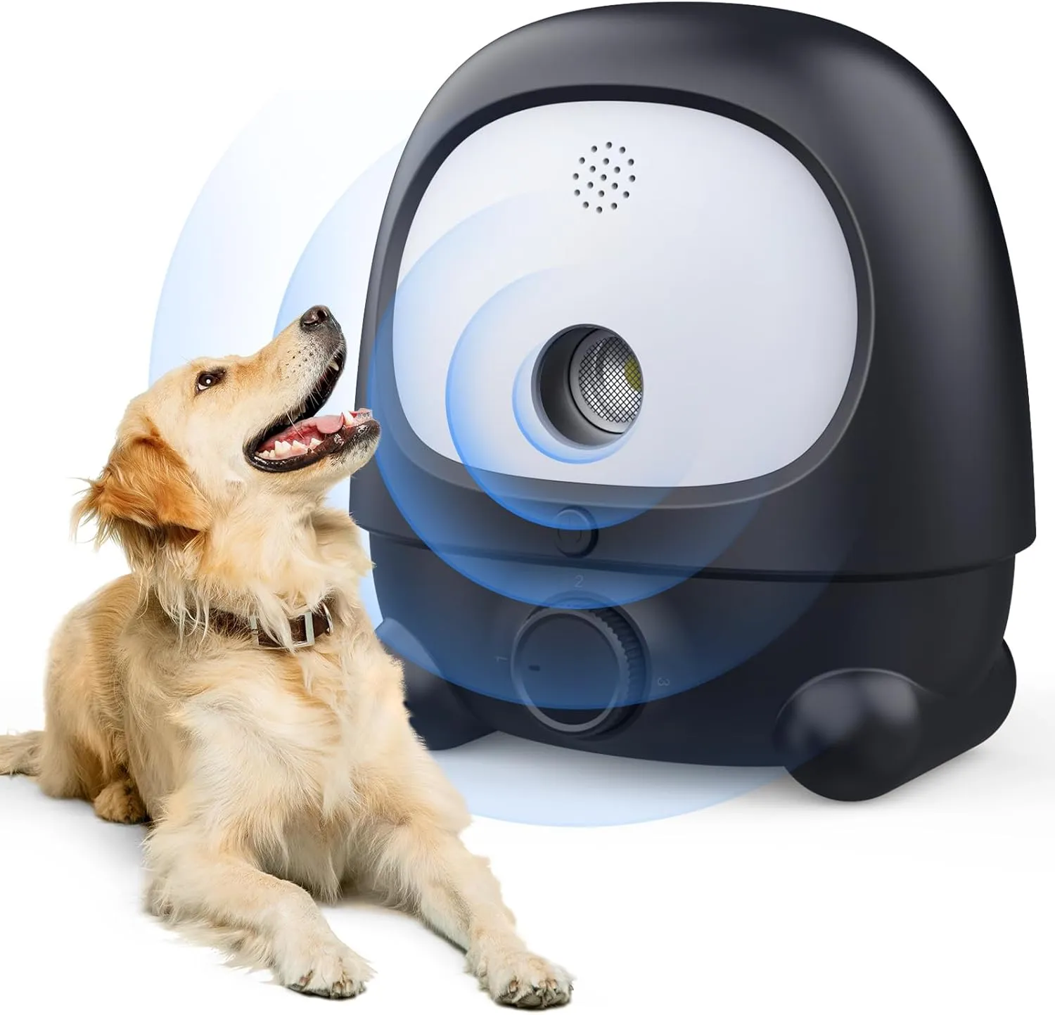 Dog Bark Deterrent Devices, Anti Barking Device for Dogs with 3 Modes, Rechargeable Ultrasonic Bark Box Dog Barking Silencer, Indoor/Outdoor Bark Box