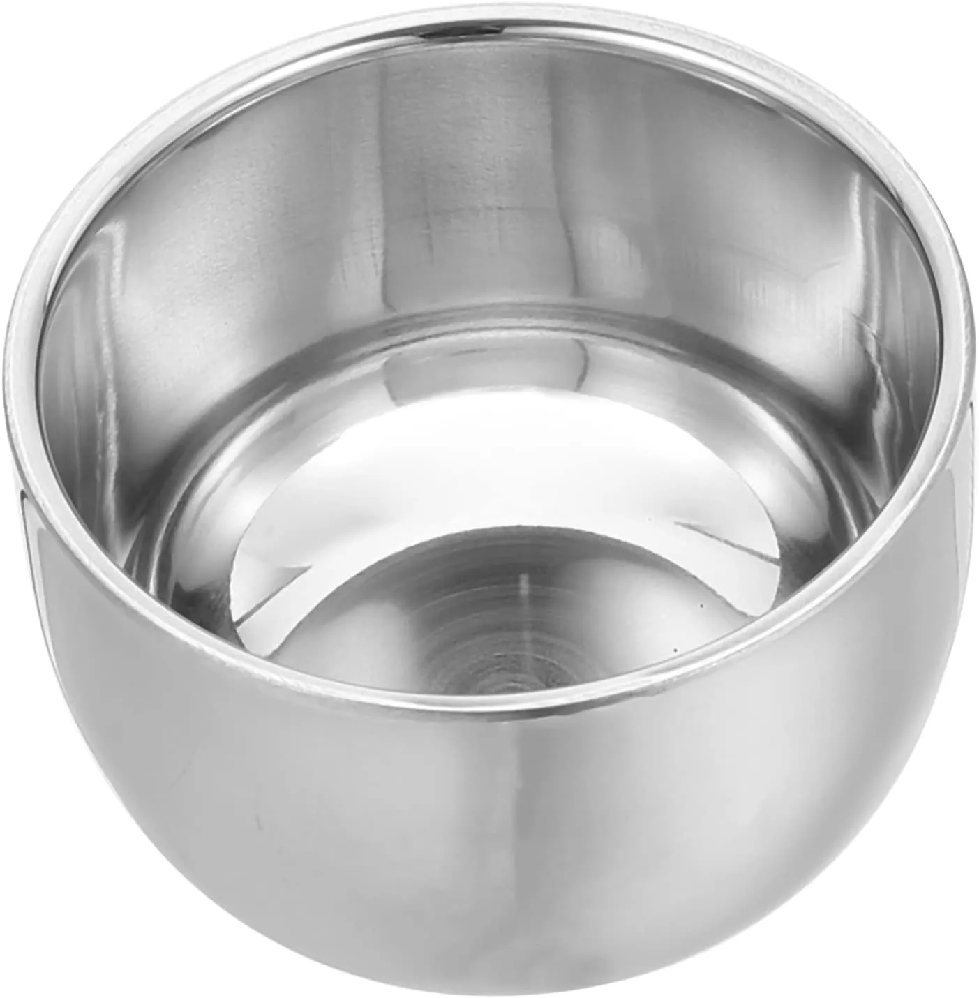 DOITOOL 5pcs Convenient Shaving Cup Stainless Shaving Bowl Set Shaving Cream Bowl Wide Opening for Shave