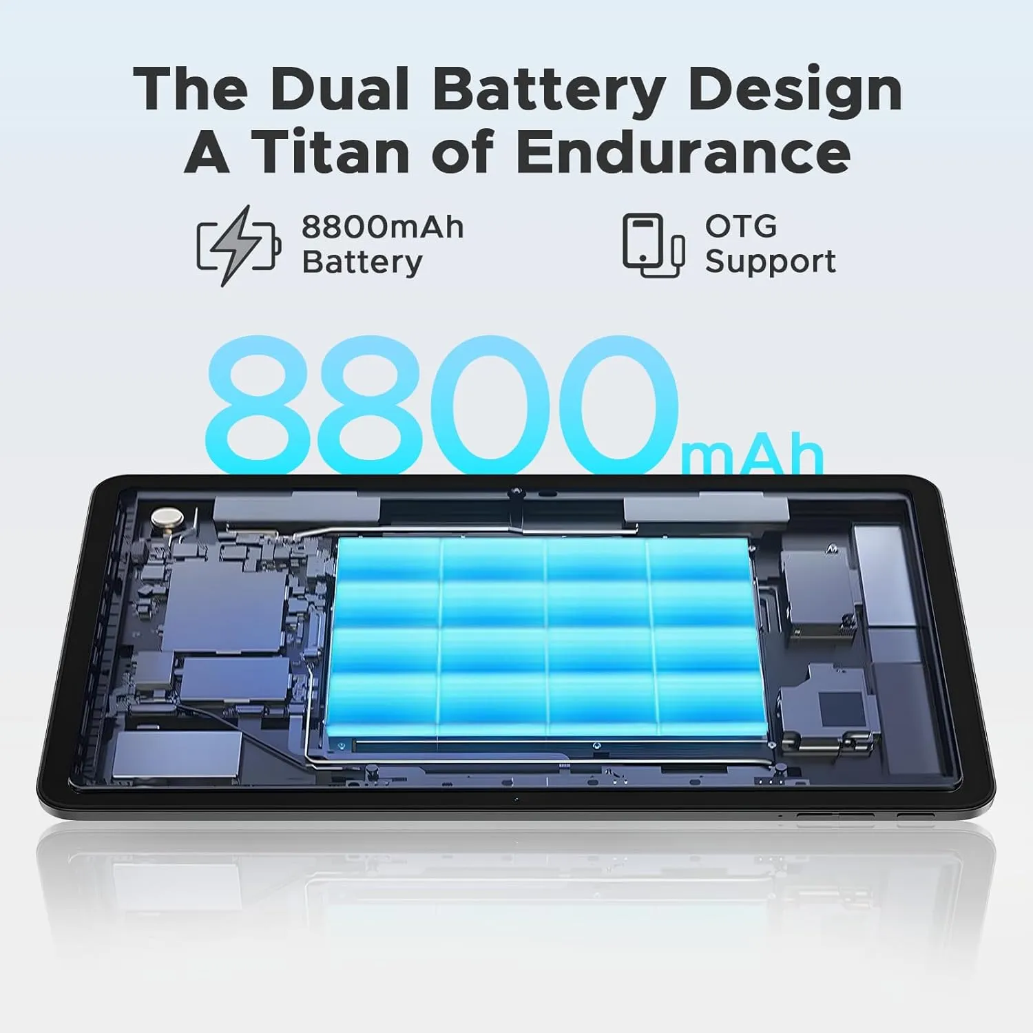 DOOGEE T36 12 inch Tablet with Keyboard, Android 15 Tablet 32GB 256GB/2TB Expand Octa-Core Gaming Tablets,8800mAh,FHD  Touchscreen with sim Card Slot,WiFi 5,Dual Camera,BT5.0,Widevine L1,Black