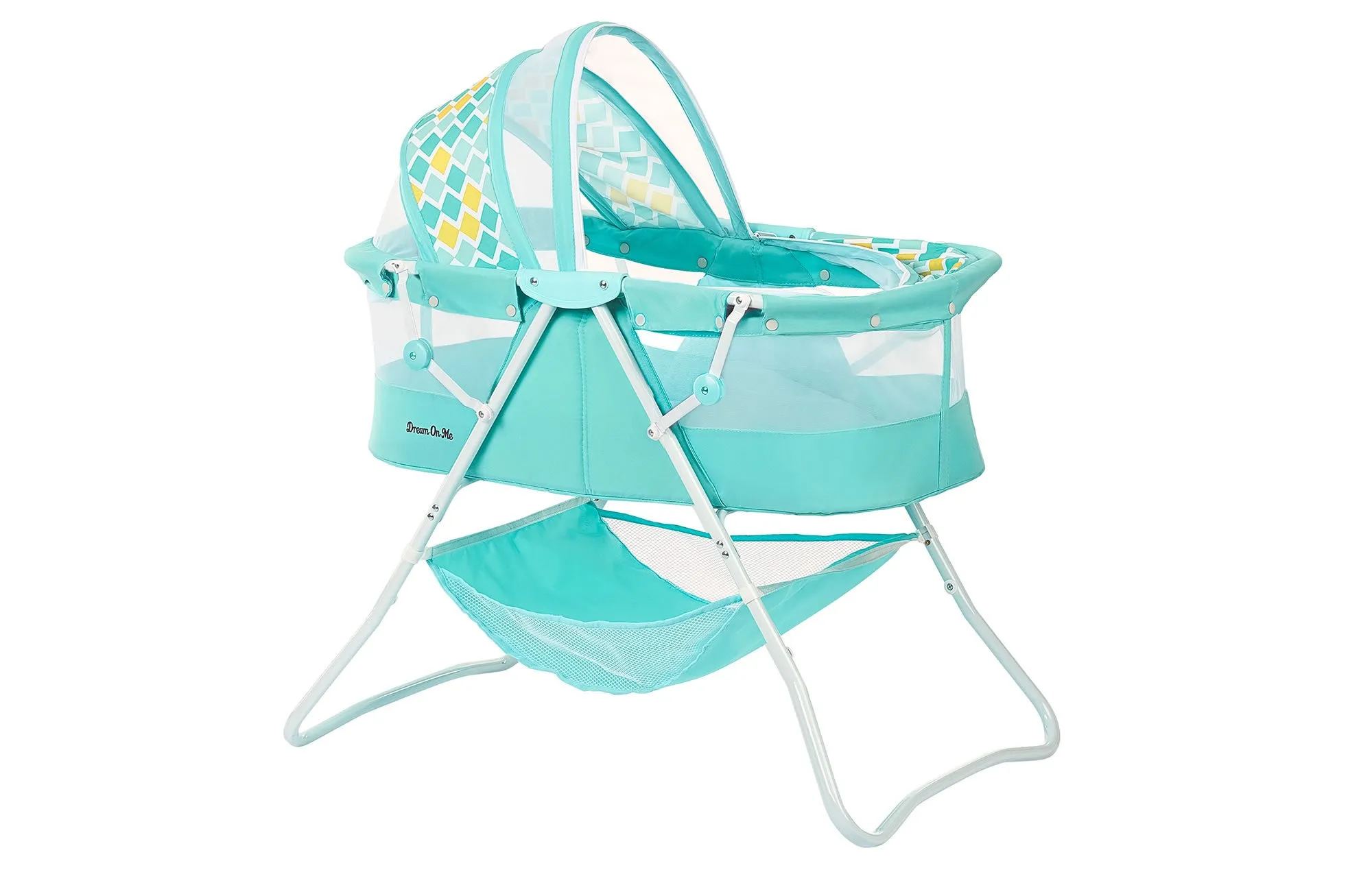 Dream on Me Karley Bassinet in Aque Blue