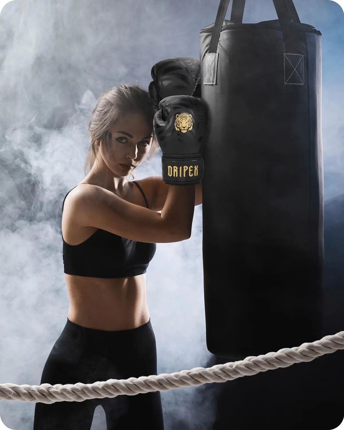 Dripex Boxing Gloves for Men Women Youth, Boxing Training Gloves | for Heavy Bag Workout, Muay Thai, Kickboxing, Sparring Punching（8 10 12 14 16oz）