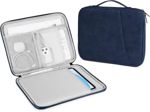DTTO 9-11 Inch Tablet Sleeve Bag for iPad A16 11-in/Air 11-in M3 M2, iPad 10th Gen 10.9", iPad 9/8/7th Gen 10.2", iPad Air 5/4th Gen 10.9", iPad Pro 11, Galaxy Tab A9 , Waterproof Travel Bag, Navy