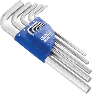 E113947B 1.5-10mm Long Arm Metric Hex Key Set (9 Pieces)