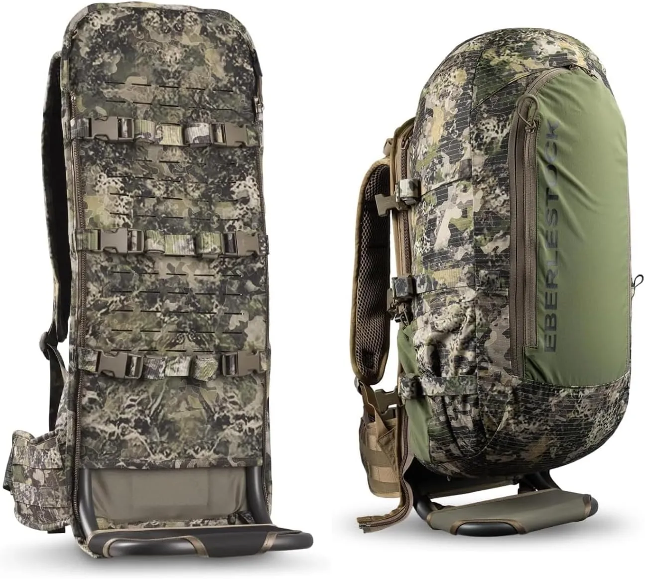 Eberlestock Ultralight EMOD Setup - F1 Mainframe (Mountain, Tall) and Vapor 2500 Backpack (Mountain) Bundle - Full Adjustable Modular System