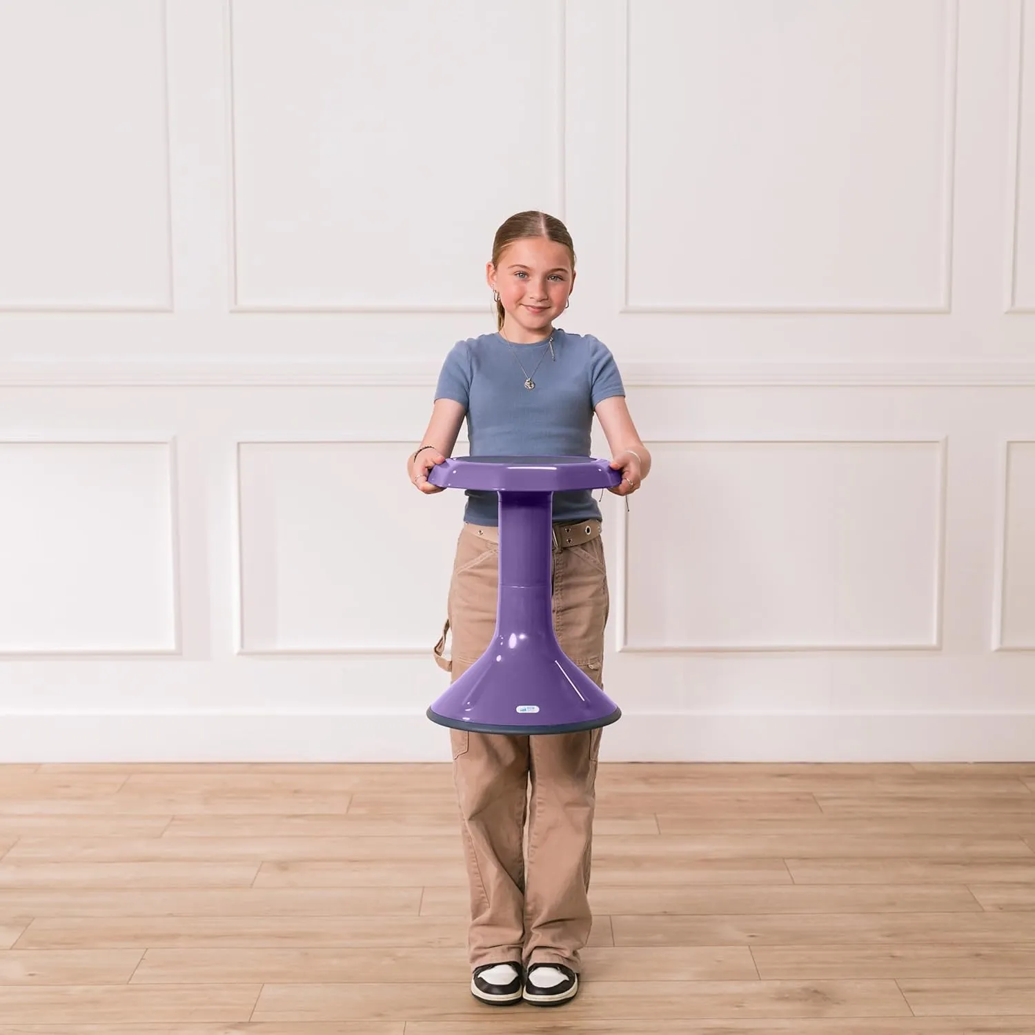 ECR4Kids ACE Active Core Engagement Wobble Stool, 18-Inch Seat Height, Flexible Seating, Eggplant