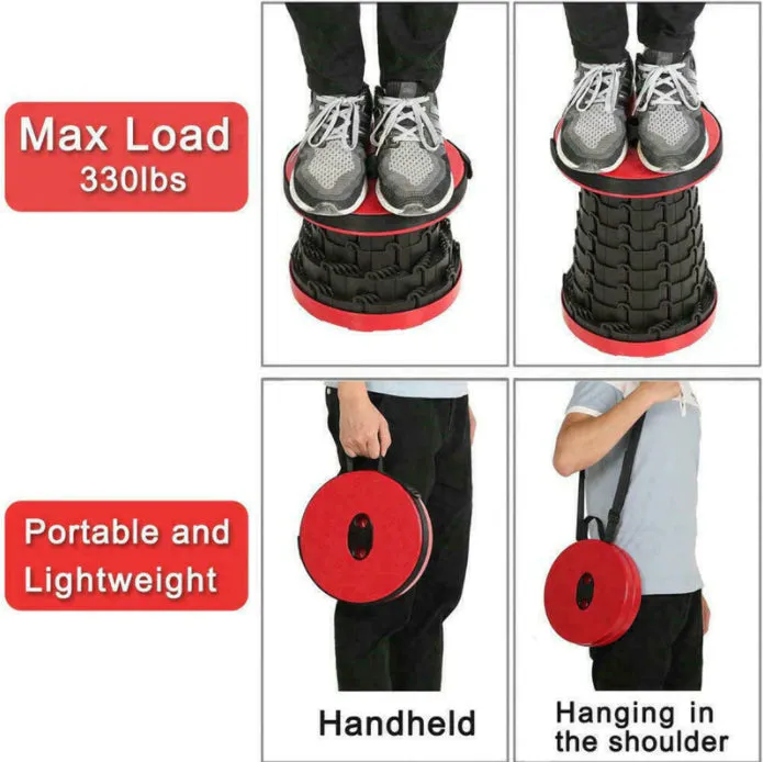 ElevatePro™ - Portable & Lightweight Telescopic Stool ( FREE bag)