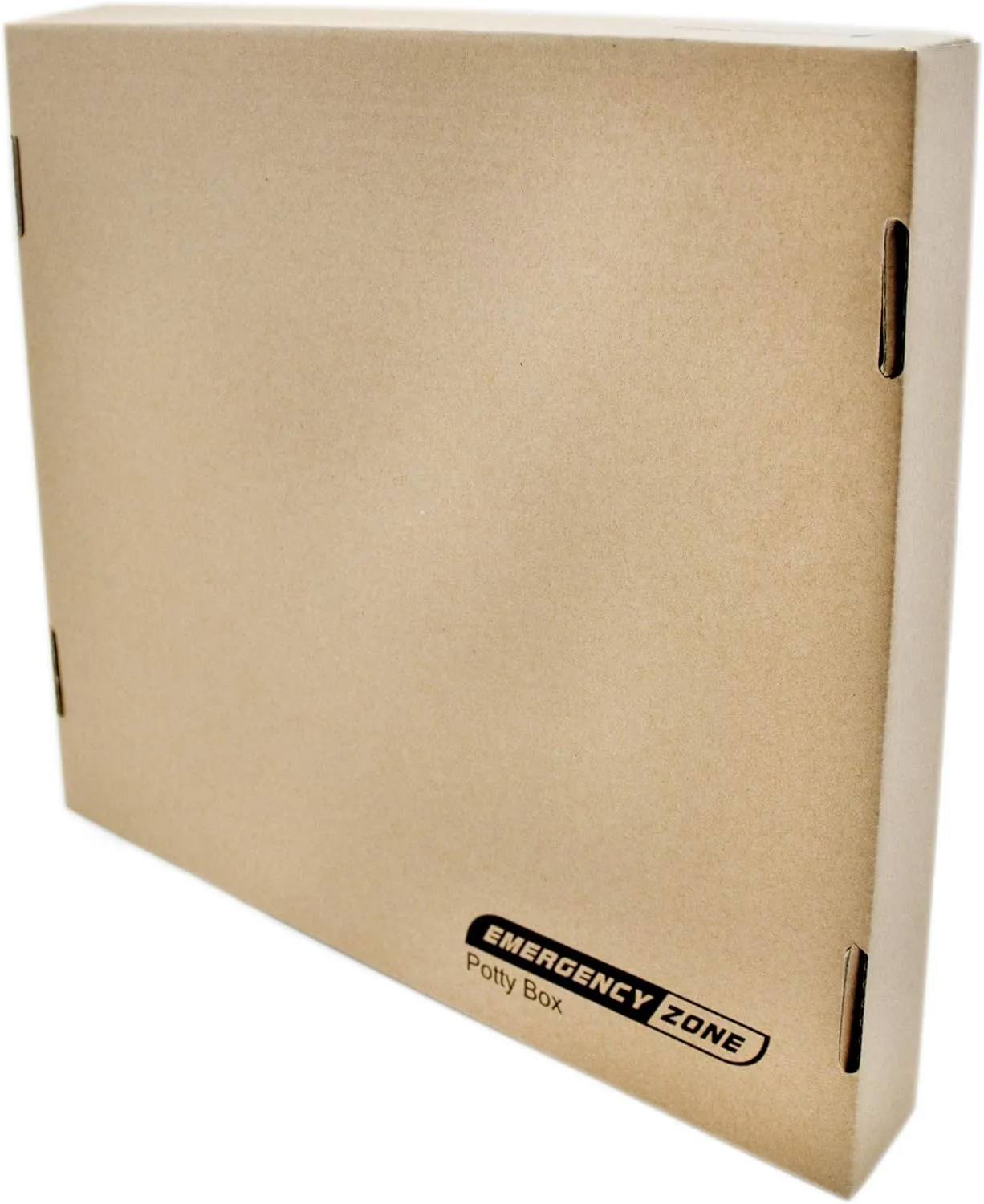 Emergency Zone Potty Box Complete Toilet Set, Portable, Collapsible Toilet with Liners and Toilet Chemicals. 1 Pack