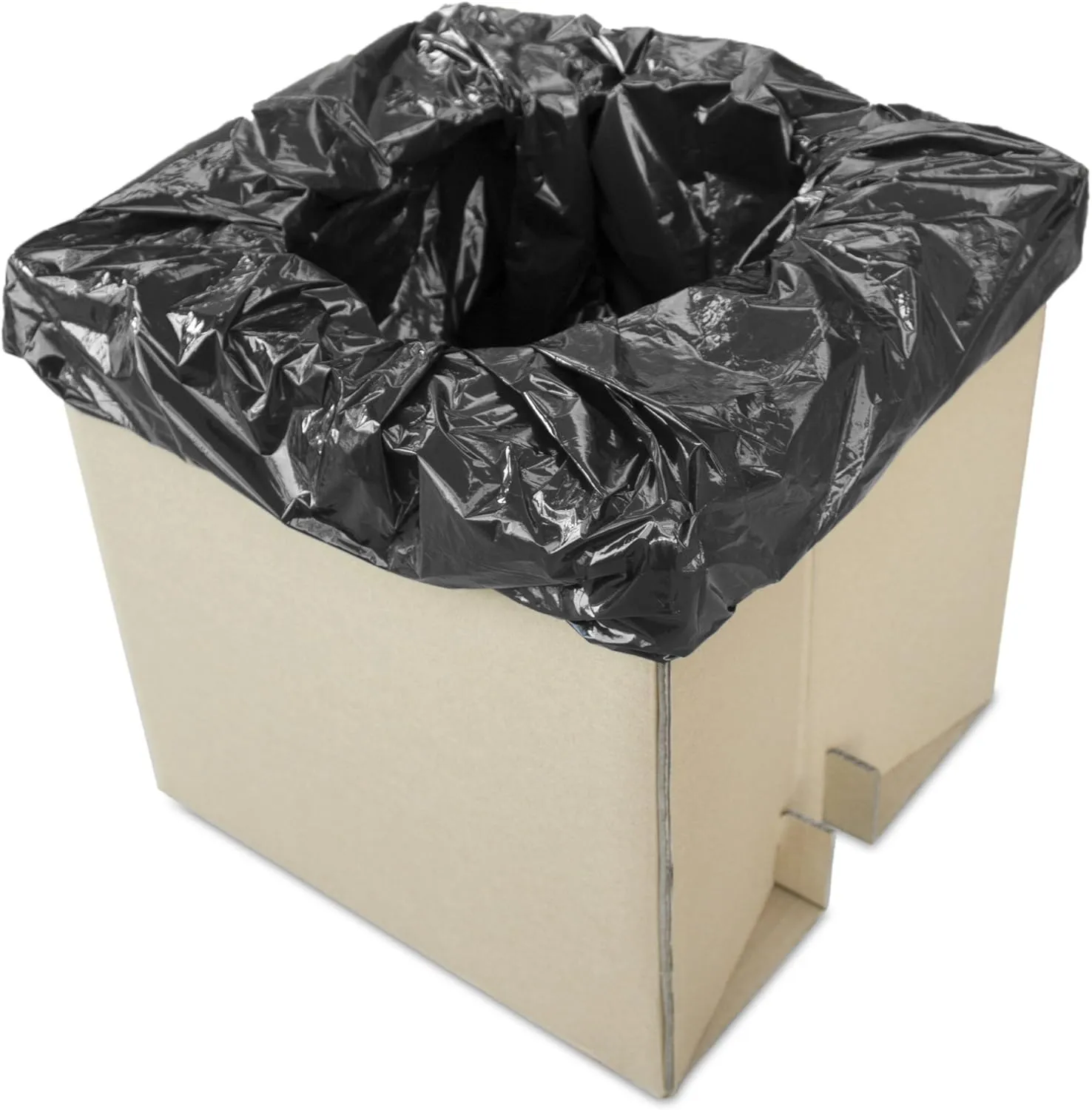Emergency Zone Potty Box Complete Toilet Set, Portable, Collapsible Toilet with Liners and Toilet Chemicals. 1 Pack
