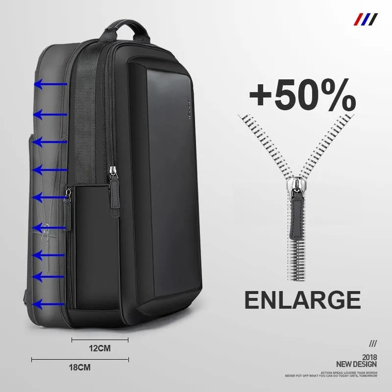 Enlarge Anti Theft Laptop Backpack with USB External Charge