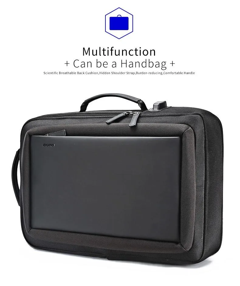 Enlarge Anti Theft Laptop Backpack with USB External Charge