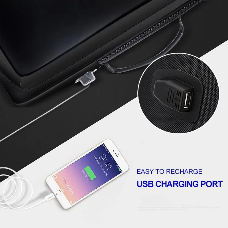 Enlarge Anti Theft Laptop Backpack with USB External Charge