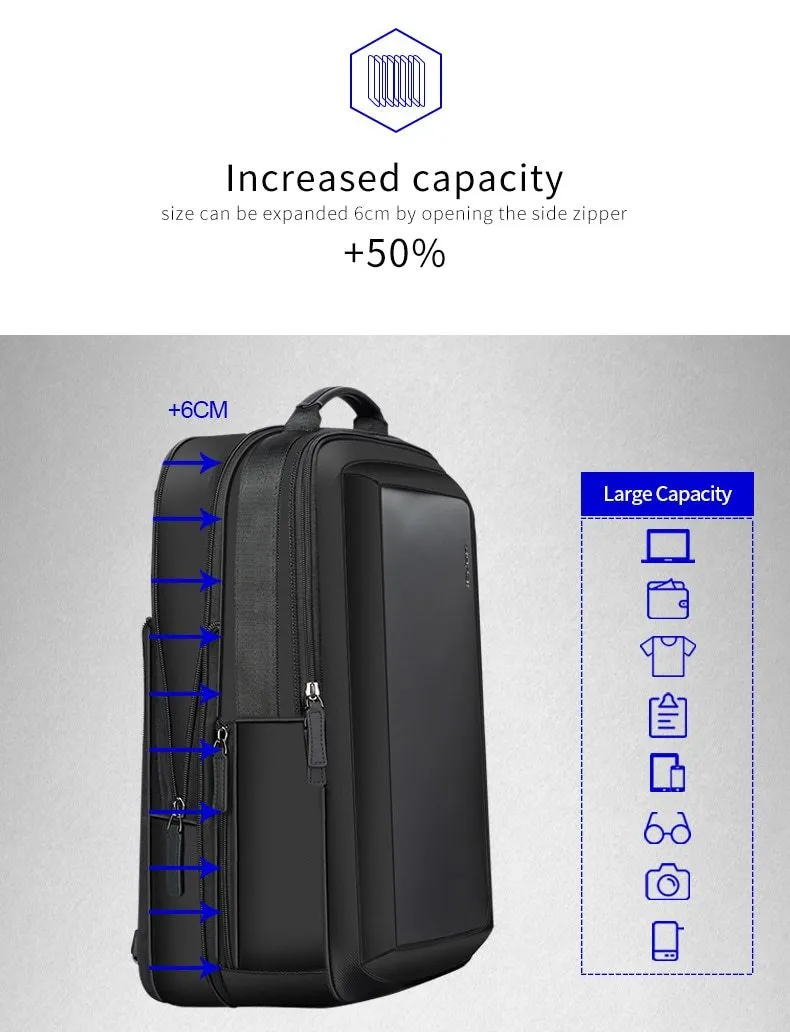 Enlarge Anti Theft Laptop Backpack with USB External Charge