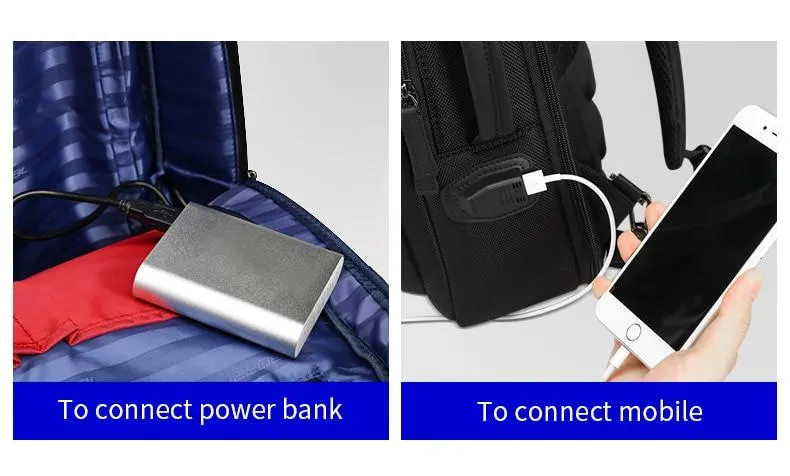 Enlarge Anti Theft Laptop Backpack with USB External Charge