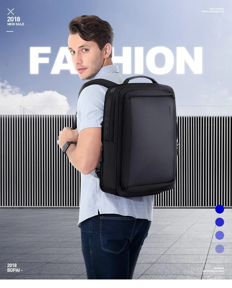 Enlarge Anti Theft Laptop Backpack with USB External Charge