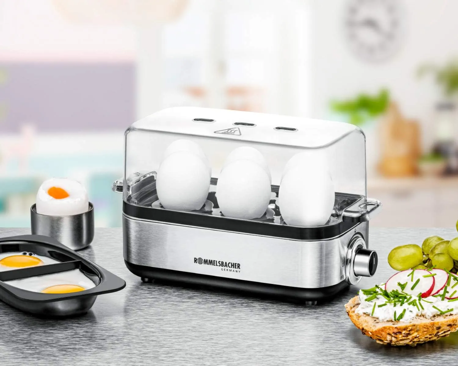 ER600 Egg Cooker, Stainless Steel Plastic, N.A