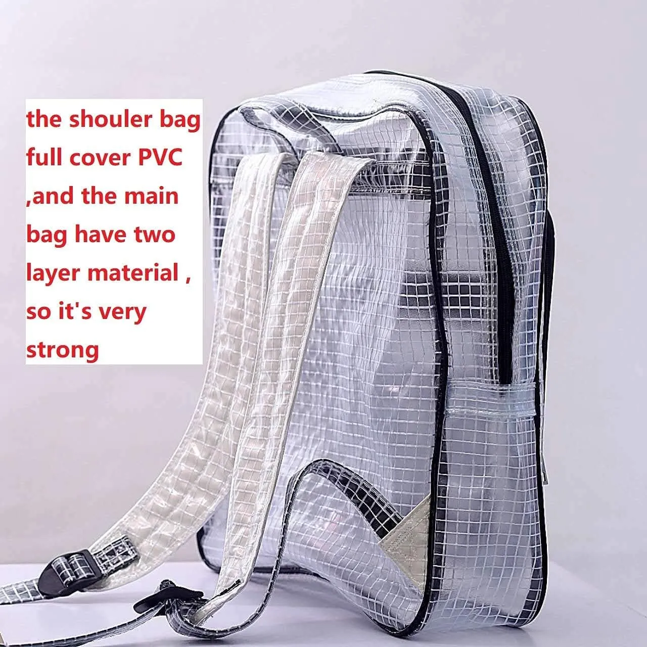 ESD 15.7inch 40cm*35cm*15cm anti-static clear pvc backpack,cleanroom engineer tool bag full cover pvc for put computer tool working in clean room 1PCS
