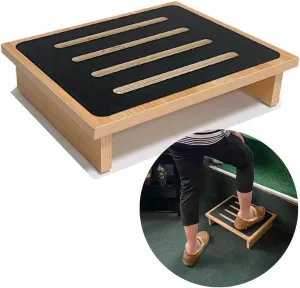 Evelots Mobility Half Step Stool for Adults & Seniors Nonslip Top to use Indoor or Outdoor Sturdy Wood Height Assist Portable Platform for Car, Door, Stair, Bedside, Bathroom